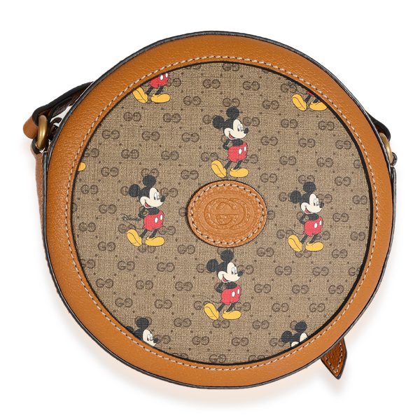 124995 fv d46fa7e9 cad2 424f b2df 68b336560a1b Gucci x Disney Vintage GG Supreme Mickey Mouse Mini Round Bag