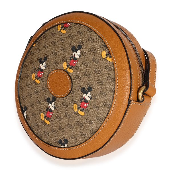 124995 sv 6bc103d4 89da 4e0f ace4 256c7df2bb40 Gucci x Disney Vintage GG Supreme Mickey Mouse Mini Round Bag