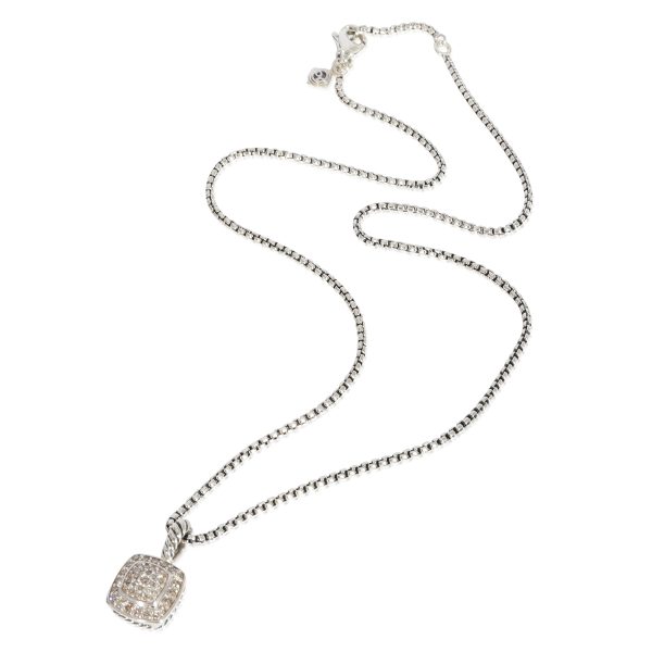 125015 pv David Yurman Albion Pave Pendant in Sterling Silver 038 CTW