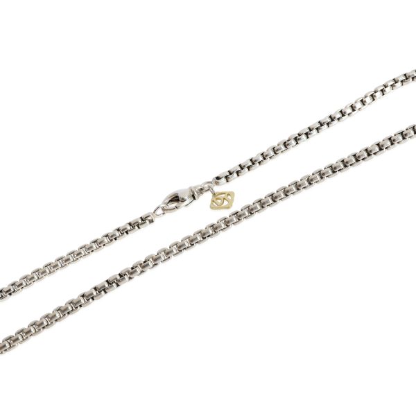 125018 sv f3c2afc8 1221 456f b3e5 716ddfc0f9a5 David Yurman 36mm Box Chain in Sterling Silver With 14K Yellow Gold