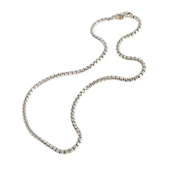 125019 pv David Yurman 36mm in Sterling Silver With 14K Yellow Gold