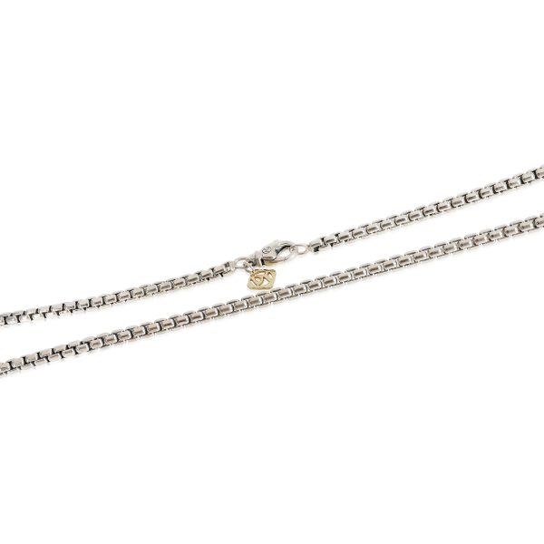 125019 sv David Yurman 36mm in Sterling Silver With 14K Yellow Gold