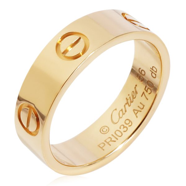 Ring Yellow Gold Cartier Love Ring in 18k Yellow Gold