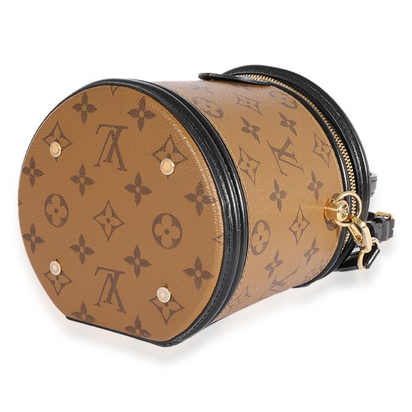 125098 box Louis Vuitton Monogram Reverse Canvas Black Calfskin Cannes