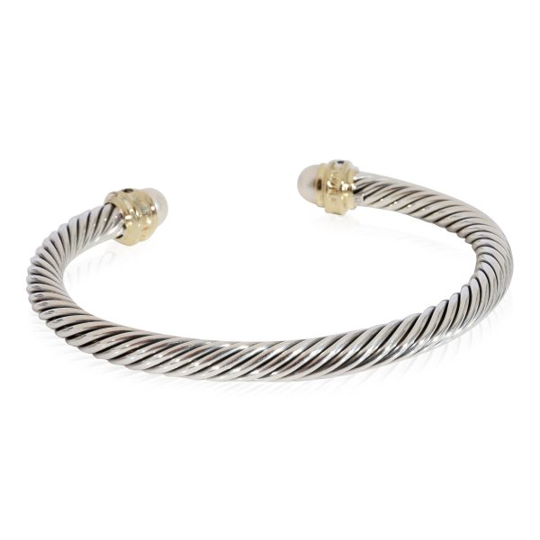 125100 pv David Yurman Cable Classic Pearl Sapphire Bracelet in 14k Yellow GoldSS