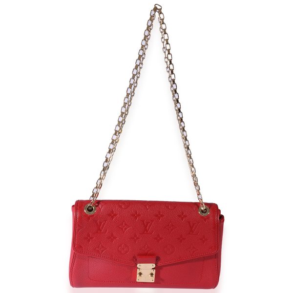 125103 bv Louis Vuitton Red Monogram Empreinte Saint Germain PM