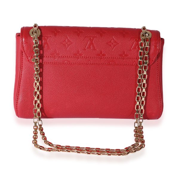 125103 pv Louis Vuitton Red Monogram Empreinte Saint Germain PM