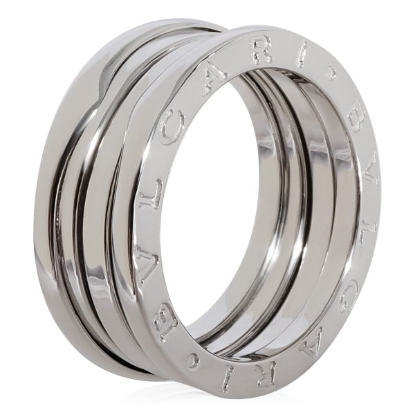 125119 bv BVLGARI Bzero1 Three Band Ring in 18k White Gold