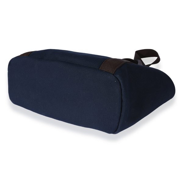 125145 box dbee818b 6a5c 4bcf 89af 0b9958779f41 Hermès Navy Canvas The Grooming Bag