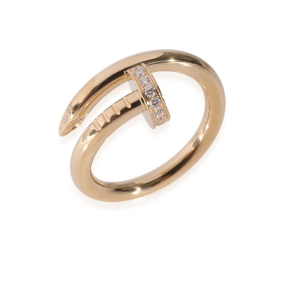 125226 bv Cartier Juste Un Clou Diamond Ring in 18K Yellow Gold 013 CTW