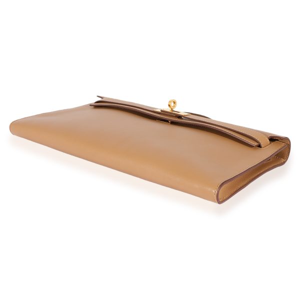 125240 box 3ed583c6 1aa2 48a9 9c0d 8ba149d3bdda Hermès Bronze Dore Swift Kelly Longue Clutch GHW