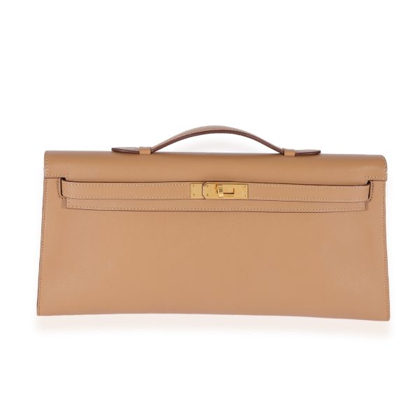 125240 fv d9f61d34 1357 4963 a363 59f9bde12771 Hermès Bronze Dore Swift Kelly Longue Clutch GHW