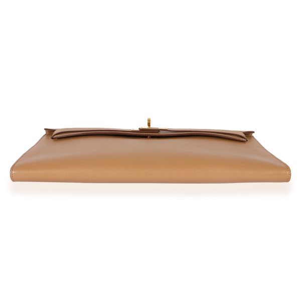 125240 stamp 5739da08 c67f 48fe 9ff6 36fee450dd33 Hermès Bronze Dore Swift Kelly Longue Clutch GHW