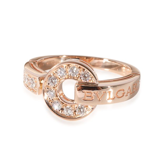 125257 fv BVLGARI Bvlgari Bvlgari Diamond Ring in 18k Rose Gold 028 CTW