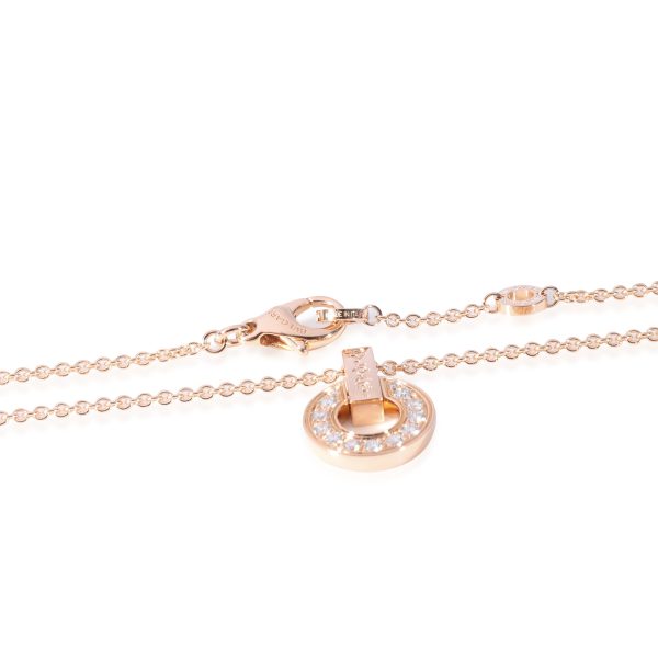 125260 clasp ccbed776 ca4c 4188 b282 dab0cdab0579 BVLGARI Bvlgari Bvlgari Diamond Pendant in 18k Rose Gold 037 CTW