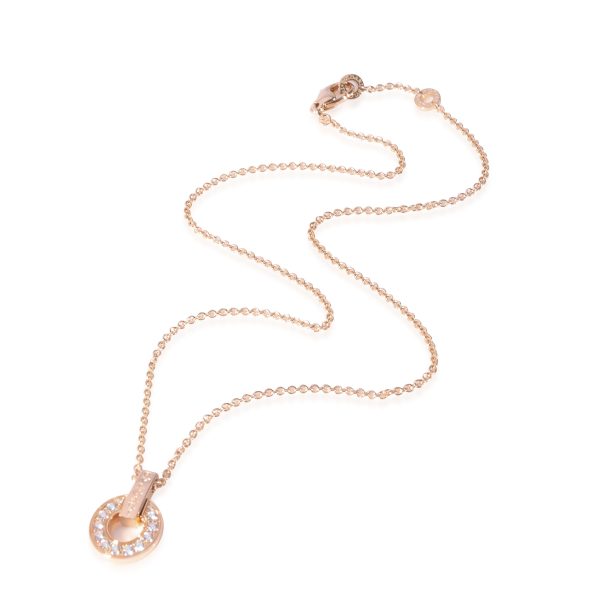 125260 pv 83d702c8 4697 43aa bdc6 43a5bc7aaf6a BVLGARI Bvlgari Bvlgari Diamond Pendant in 18k Rose Gold 037 CTW