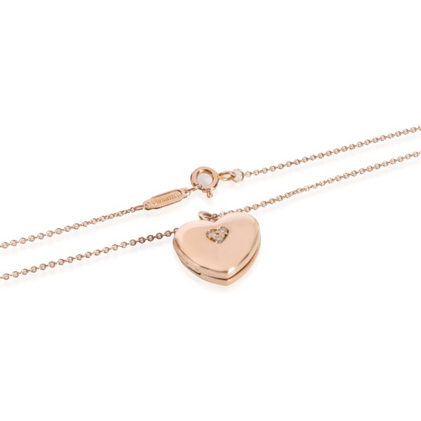 125262 sv 7c2c54da ac10 471b b4f1 a1f2afcb4cce Tiffany Co Diamond Heart Lock Pendant in 18k Rose Gold 002 CTW