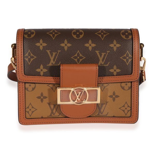 125265 fv Louis Vuitton Monogram Monogram Reverse Canvas Mini Dauphine Bag