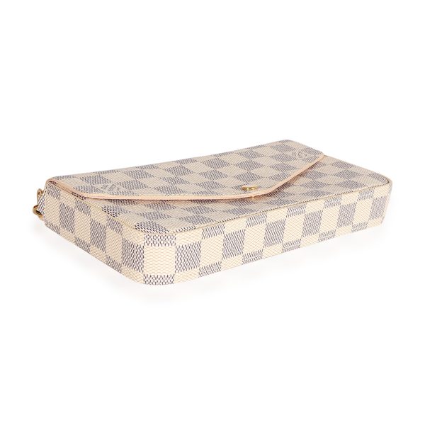 125266 bv Louis Vuitton Damier Azur Canvas Félicie Pochette