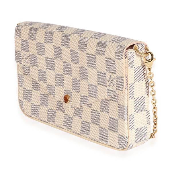 125266 pv Louis Vuitton Damier Azur Canvas Félicie Pochette