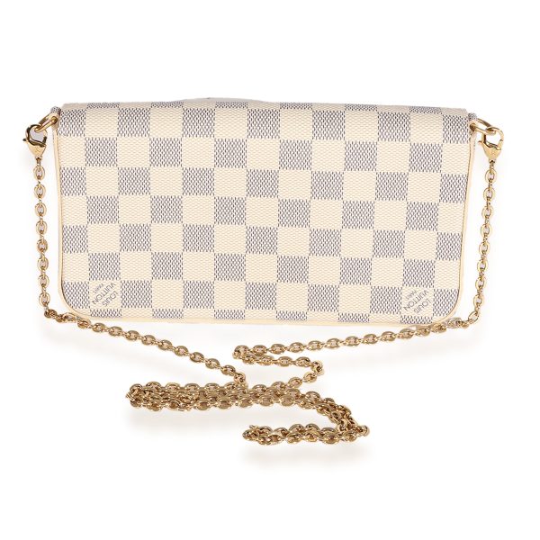 125266 stamp Louis Vuitton Damier Azur Canvas Félicie Pochette