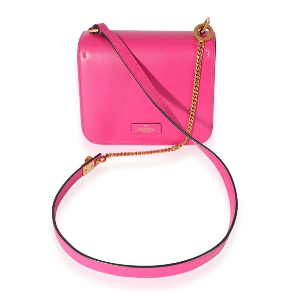 125270 pv Valentino Fuchsia Calfskin Mini VSling Top Handle Bag