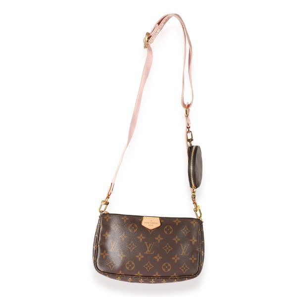 125290 bv Louis Vuitton Monogram Canvas Rose Clair Multi Pochette Accessoires