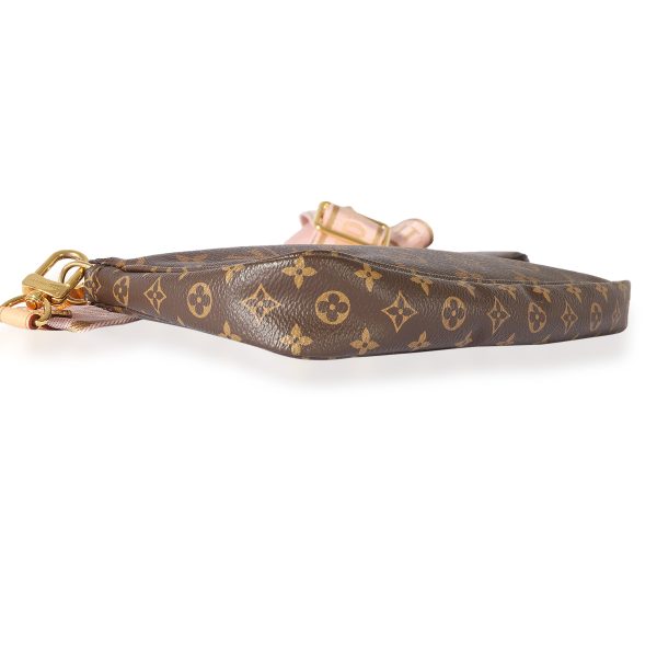 125290 clasp Louis Vuitton Monogram Canvas Rose Clair Multi Pochette Accessoires