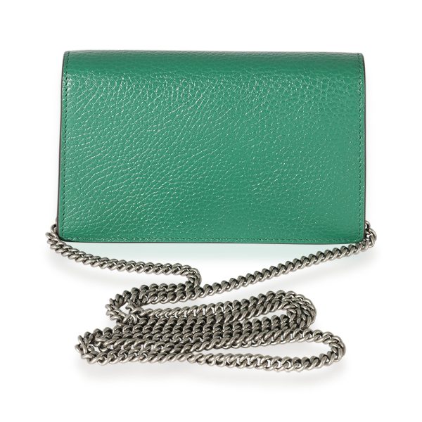 125291 pv Gucci Emerald Green Leather Super Mini Dionysus