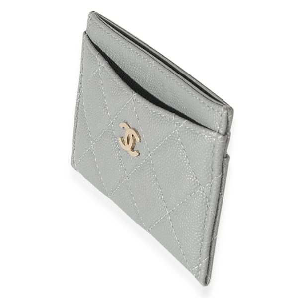 125300 sv f0cf036b f7ea 4d69 b759 50ee23a363d0 Chanel CC Caviar Grey Classic Card Holder