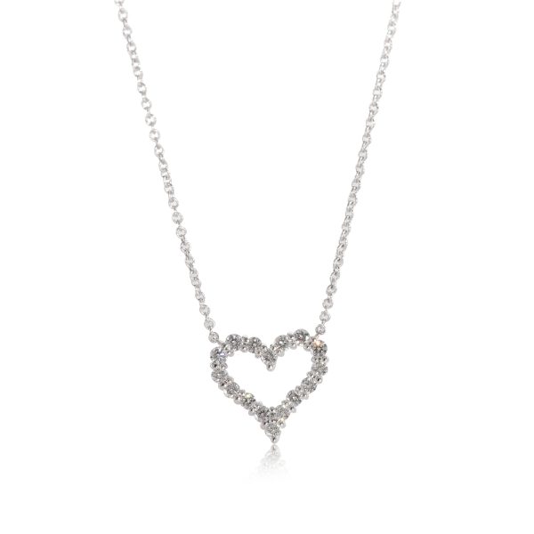 125351 fv Tiffany Co Diamond Heart Pendant in Platinum 025 CTW