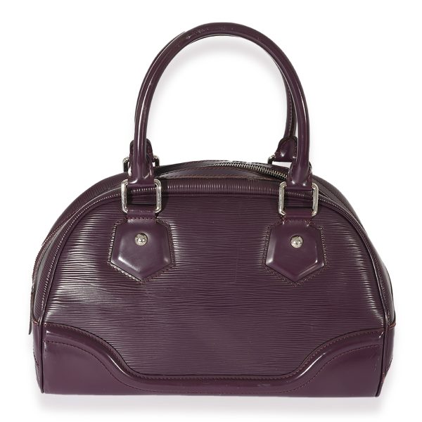 125391 stamp Louis Vuitton Purple Epi Bowling Montaigne PM