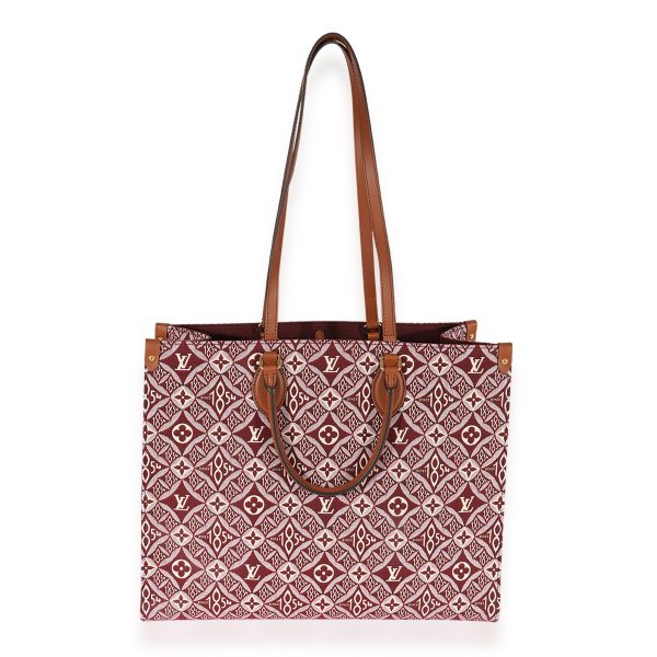 125416 bv 7b6efff5 00da 45e5 9a24 262b6f1fd41b Louis Vuitton Bordeaux Jacquard Since 1854 Onthego GM