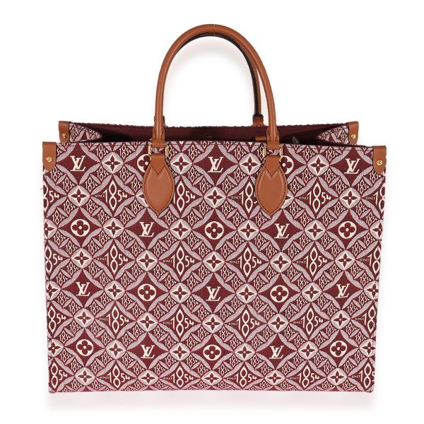 125416 fv 75877390 5cb3 4498 beec ce1607f237cf Louis Vuitton Bordeaux Jacquard Since 1854 Onthego GM