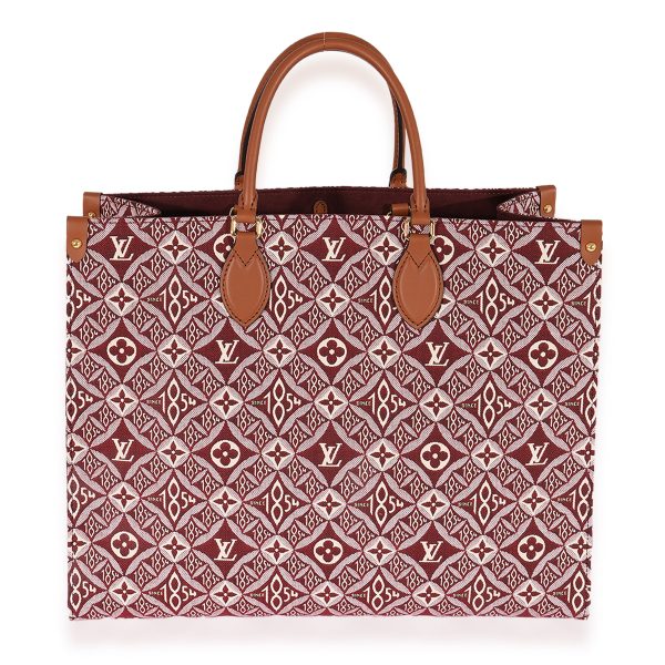 125416 stamp 22cccbcd 1a36 4815 a12f 3ecb529013a0 Louis Vuitton Bordeaux Jacquard Since 1854 Onthego GM