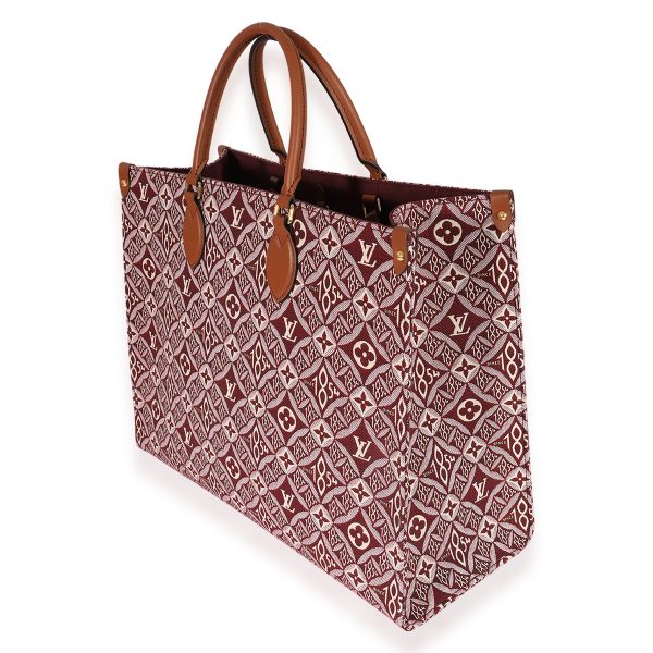 125416 sv ae9bf096 e772 4244 91c7 5347cc46e81e Louis Vuitton Bordeaux Jacquard Since 1854 Onthego GM