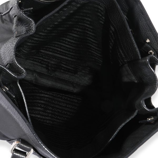 125419 bv Prada Black Nylon Tessuto Tote