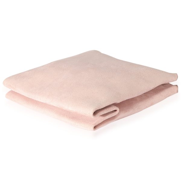 125444 box The Row Pink Suede Small Lunch Bag