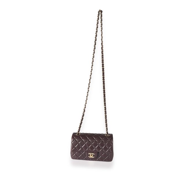 125481 bv Chanel Purple Quilted Lambskin Rectangular Mini Flap Bag