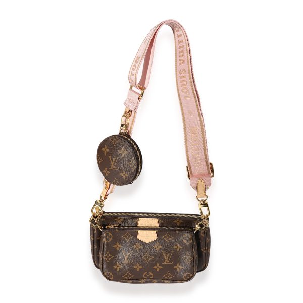 125486 bv Louis Vuitton Monogram Canvas Rose Clair Multi Pochette Accessoires