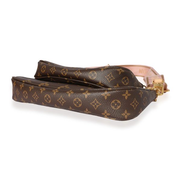 125486 clasp Louis Vuitton Monogram Canvas Rose Clair Multi Pochette Accessoires