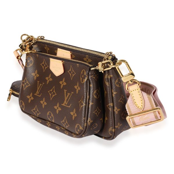 125486 sv Louis Vuitton Monogram Canvas Rose Clair Multi Pochette Accessoires