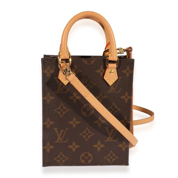 125577 stamp Louis Vuitton Monogram Canvas Petit Sac Plat