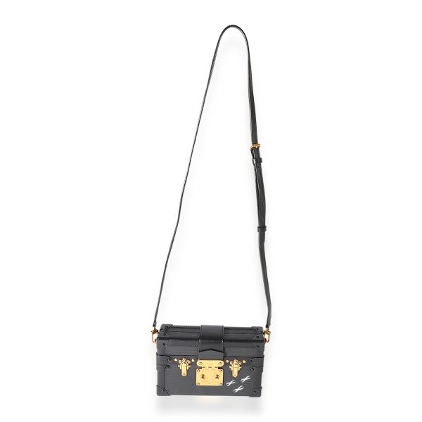 125611 bv Louis Vuitton Black Epi Electric Petite Malle