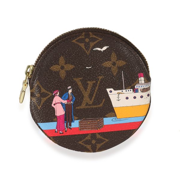 125624 fv a20e6563 c470 4d8e b782 5c1ef112f9de Louis Vuitton Monogram Canvas Illustre Transatlantic Round Coin Purse