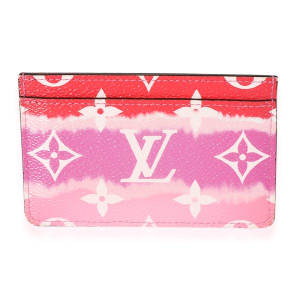 125641 fv Louis Vuitton Rouge LV Escale Canvas Card Holder