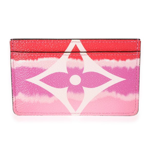 125641 pv Louis Vuitton Rouge LV Escale Canvas Card Holder