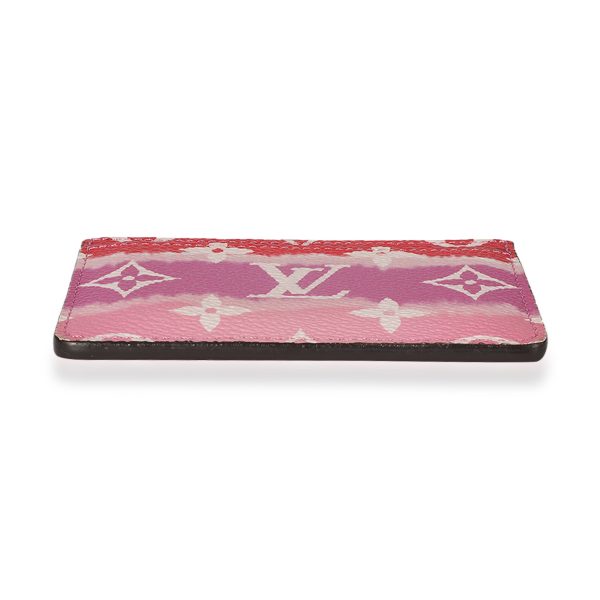 125641 stamp Louis Vuitton Rouge LV Escale Canvas Card Holder