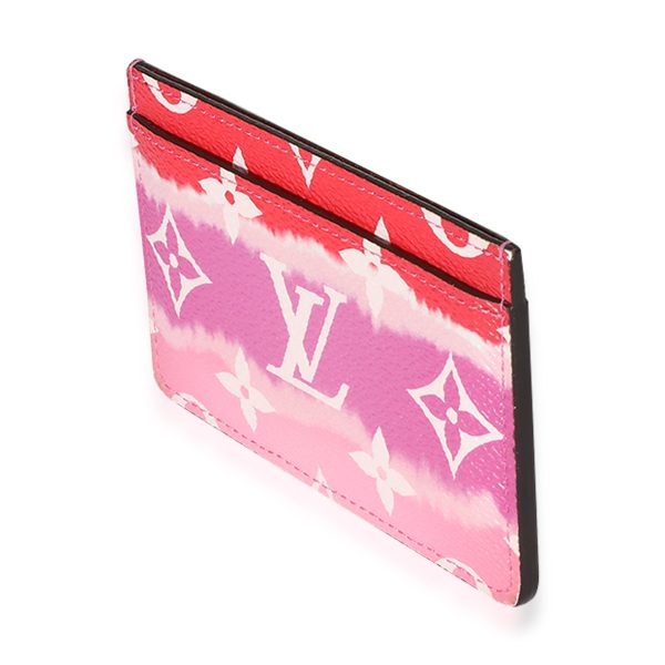 125641 sv Louis Vuitton Rouge LV Escale Canvas Card Holder