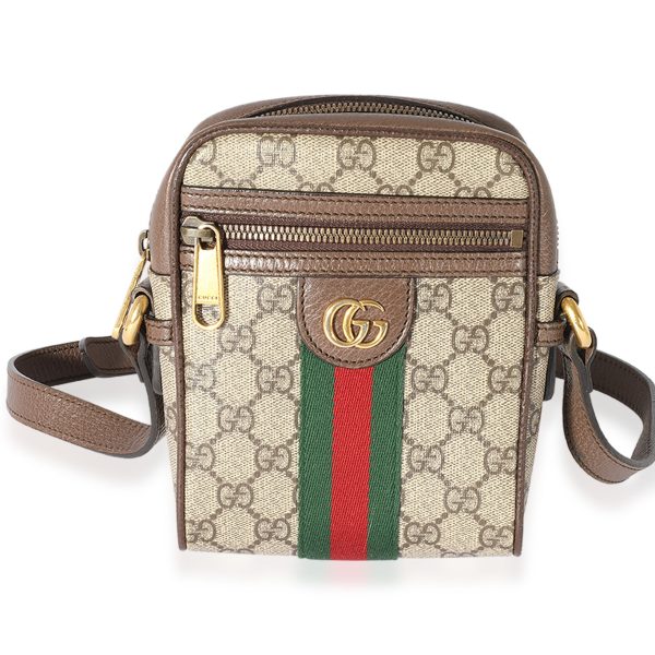 125681 fv Gucci GG Supreme Mini Ophidia Messenger Bag